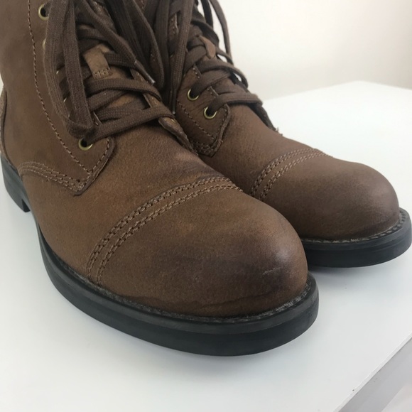 Ralph Lauren LongCliffe Leather Lace Up Boot - 9 - Picture 3 of 8